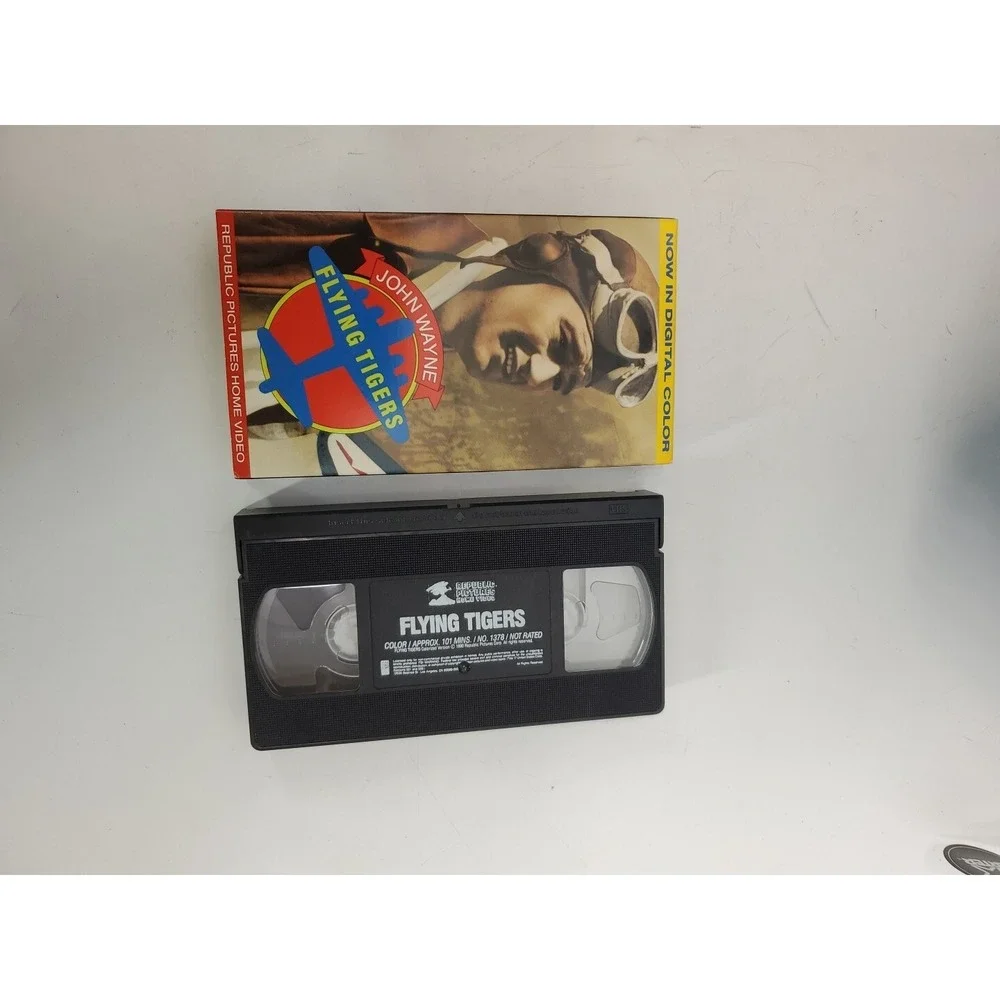 Flying Tigers (VHS, 1990, Colorized) John Wayne